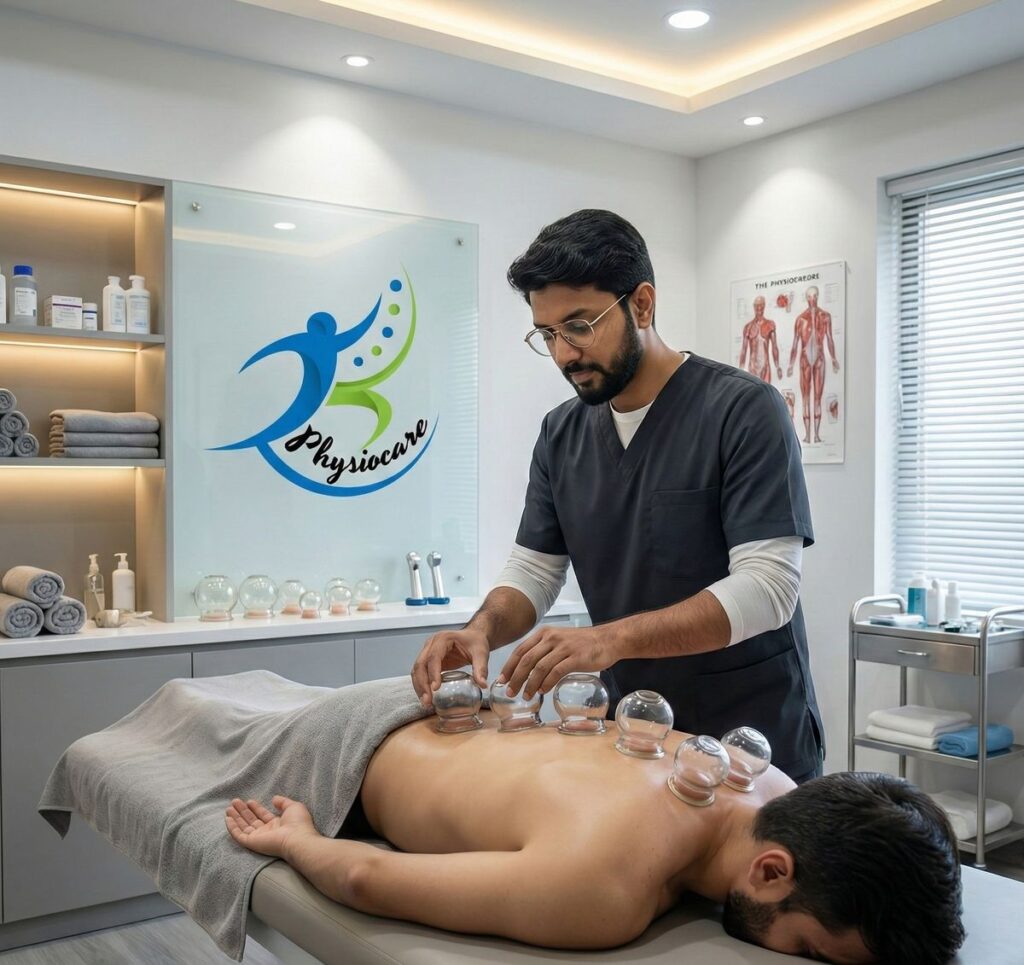 Physiotherapist rehabilitation session